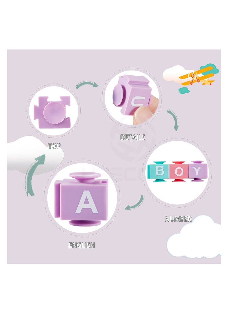 MissTiara - Puzzle decompression building blocks toys alphanumeric teaching sucker building blocks, educational toys for the school season, early development toys - Image 1