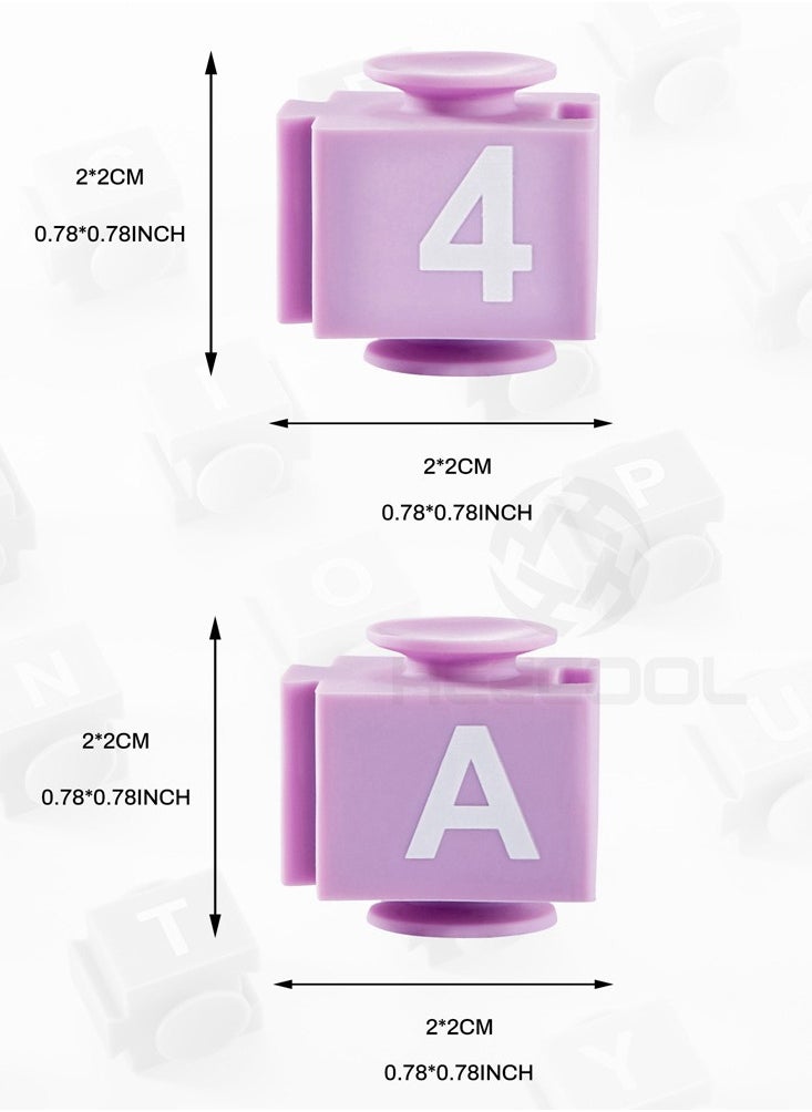 MissTiara - Puzzle decompression building blocks toys alphanumeric teaching sucker building blocks, educational toys for the school season, early development toys - Image 1