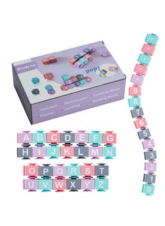 MissTiara Puzzle decompression building blocks toys alphanumeric teaching sucker building blocks, educational toys for the school season, early development toys  - Image 1