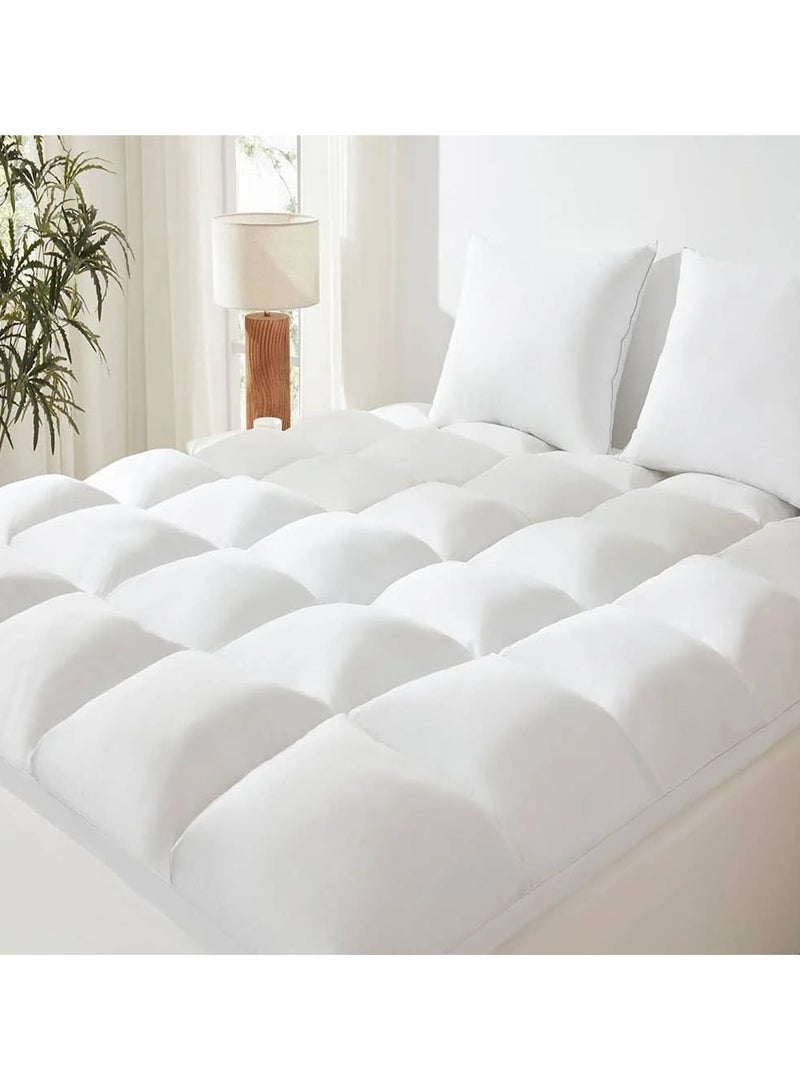 Brides Super royal cotton cloud double bed sheet 200x200cm - white - Image 4