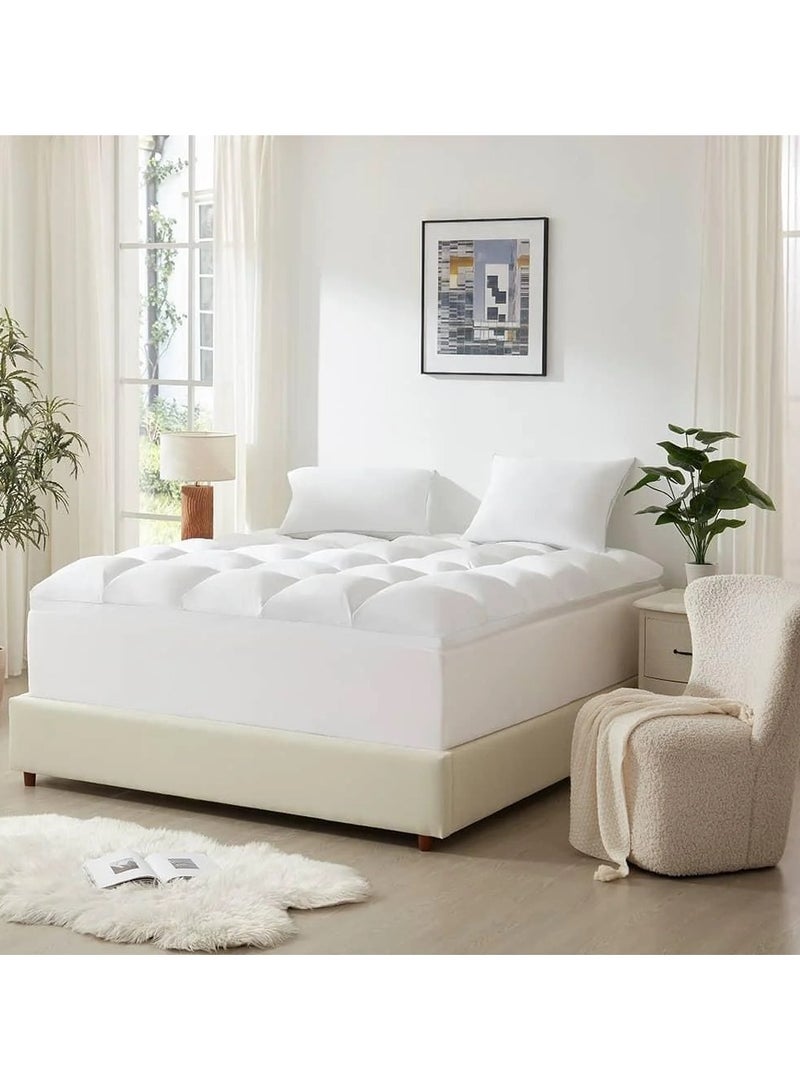 Brides Super royal cotton cloud double bed sheet 200x200cm - white - Image 2