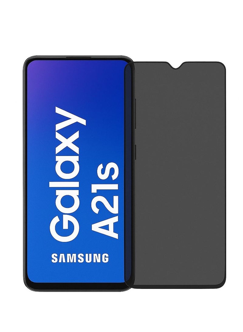 Original Privacy Screen Protector for Samsung Galaxy A21S – Anti-Static Tempered Glass with ESD Privacy, 9H Hardness, Anti-Peep, Dust-Proof, Super Smooth Touch - Image 1