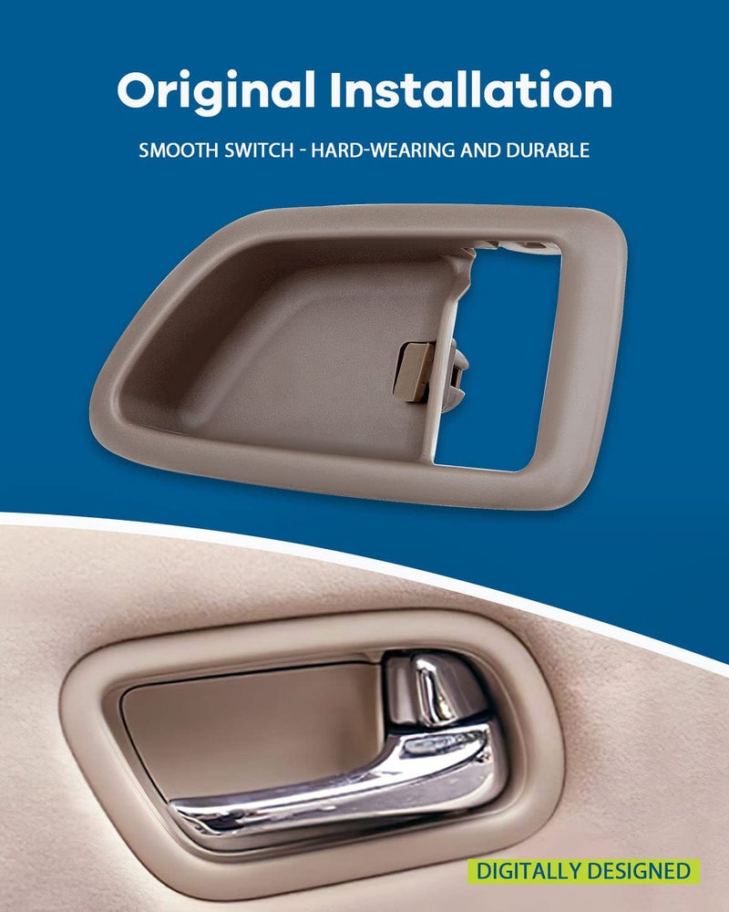 LUJUNTEC Interior Door Handles Driver Side Replacement for 2000-2004 for Toyota Avalon Beige(2pcs) - Image 3