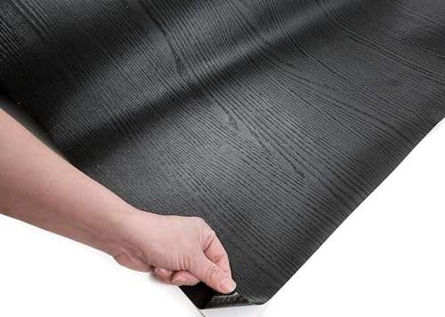 ROSEROSA Peel and Stick Solid Faux Wood Contact Paper Self-Adhesive Wallpaper Door Wrap Counter Top Border Mirror Molding Trim SG75 - Image 4