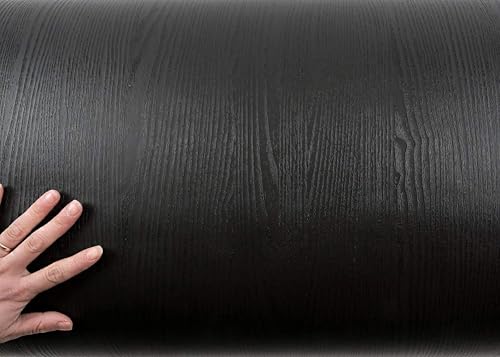 ROSEROSA Peel and Stick Solid Faux Wood Contact Paper Self-Adhesive Wallpaper Door Wrap Counter Top Border Mirror Molding Trim SG75 - Image 3