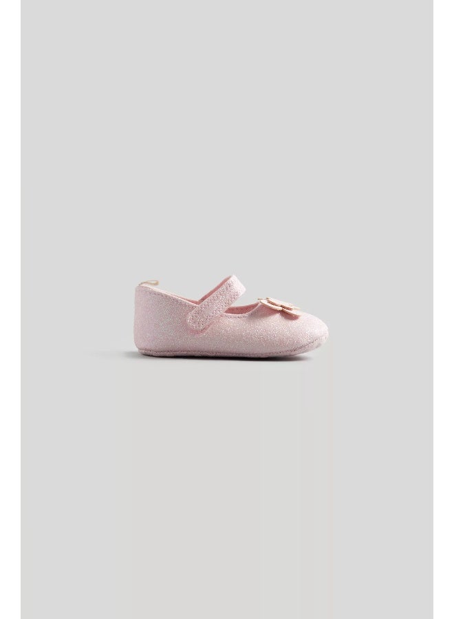 mothercare Pink Butterfly Shoes and Headband Set  - Image 1