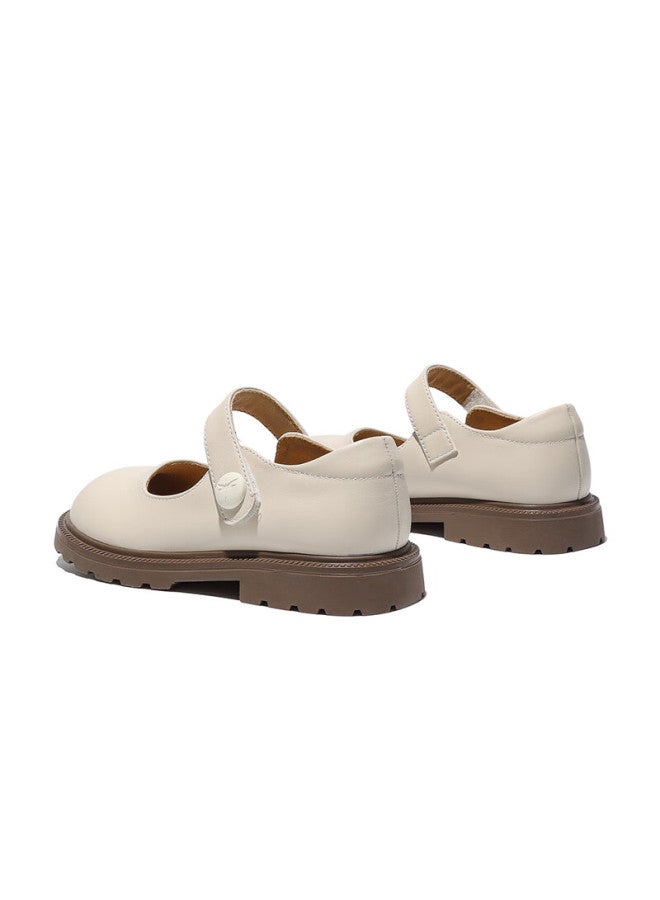 Red Dragonfly Kids Spring Summer Girls Soft Sole Princess Shoes Children's School Style Girls Leather Shoes Q52bd053 Beige Size 30 - Image 2