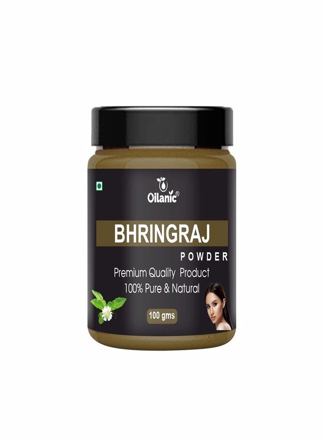 Oilanic Pure and Natural Bhringraj Powder for Men and Women (Pack of 1, 100 gram)|Herbal Powder for Hair Care Routine Ideal for Soft, Manageable Hair and Scalp Maintenance for All Hair Types - Image 1