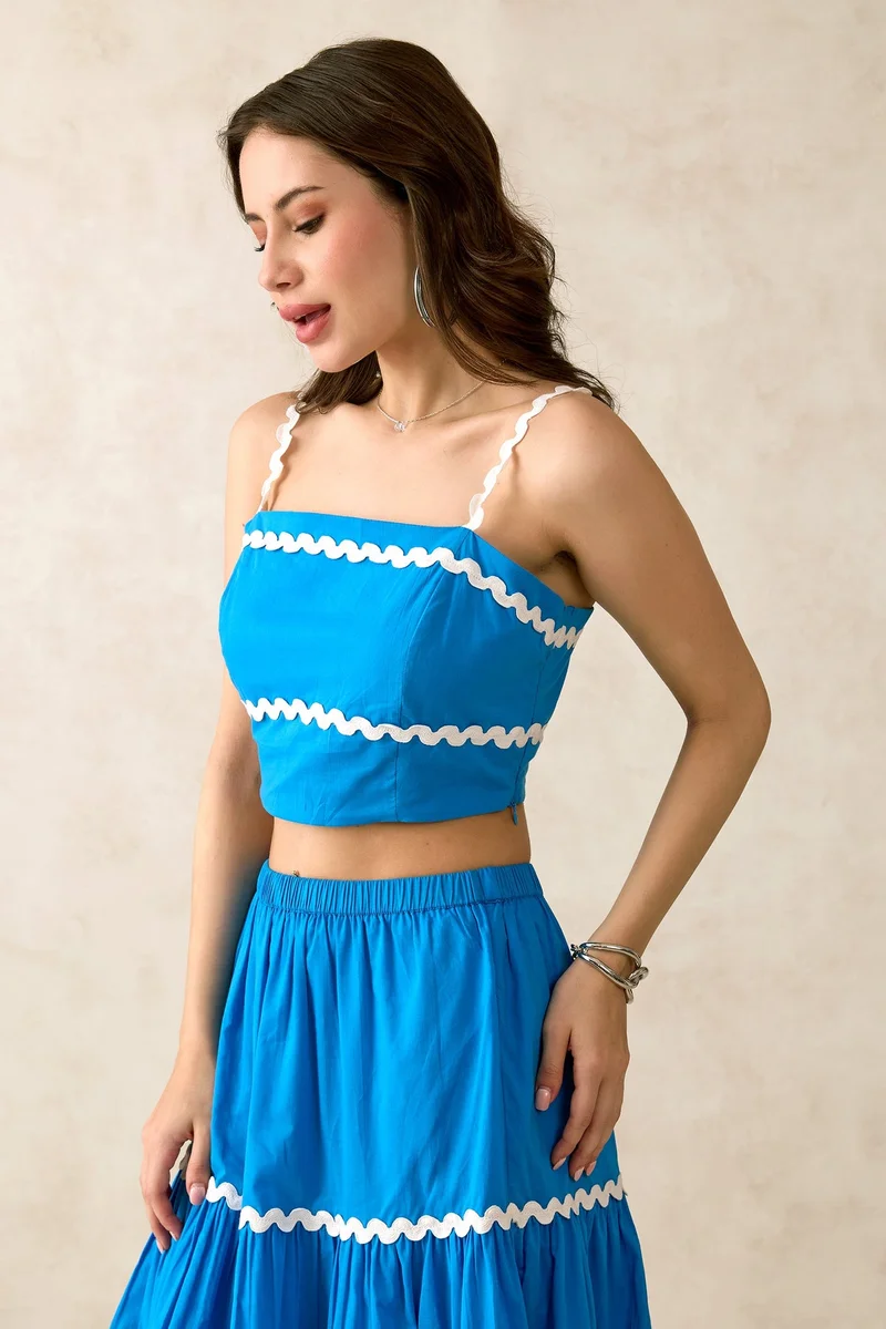 Virgio  Cotton Crop Brunchwear Tops for Women for Women | Best Price UAE