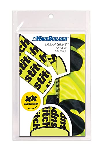 Superstitch Supersilky Ultra Silky Durag x Wavebuilder | 30+ Styles Premium Designer Durags for Men | 360 Waves |Yellow and Black (Glow Up) - Image 3