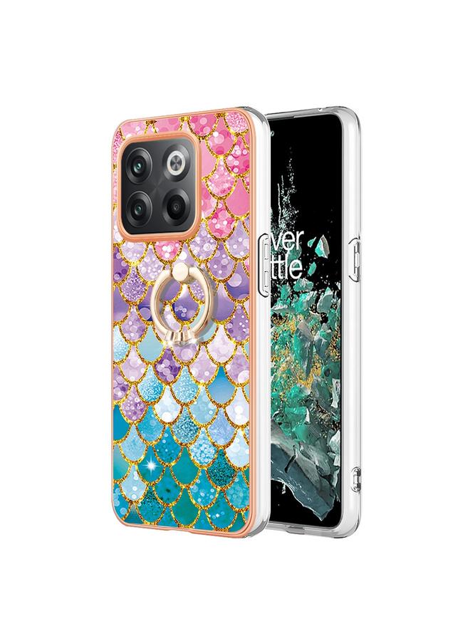 erorex Case For OnePlus 10T 5G / Ace Pro Electroplating IMD TPU Phone Case with Ring - Image 1