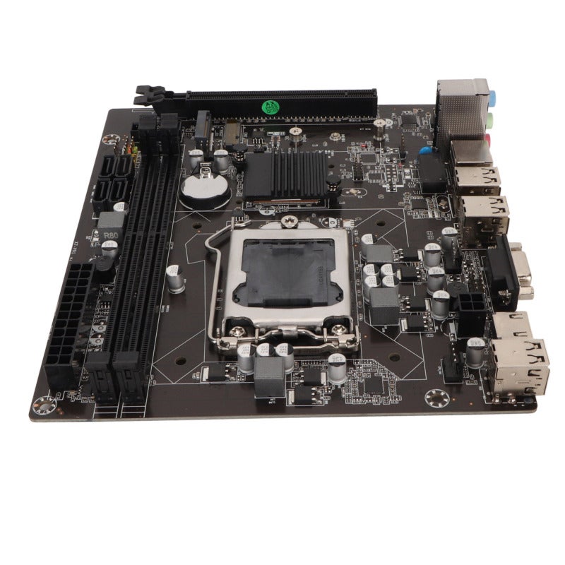 RMC LGA 1155 Motherboard Mini ITX DDR3 Desktop Motherboard - Dual Channel Multiphase Power - HD Interfaces VGA for Home Office Computer - Image 3