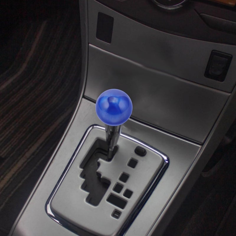 Universal Weighted Shift Knob Ball Manual Gear Shift Lever Head Dark Blue Acrylic Replacement for Car Transmission - Image 4