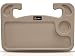 EcoNour 2 in 1 Car Steering Wheel Desk Beige Steering Wheel Tray for Laptop Eating Drinks Rectangular ABS Car Tray with Pen Holder Cup Holder - Image 2