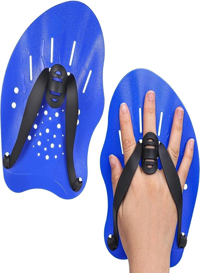 SPOCCO | Swimming Hand Paddles Training Paddles with Adjustable Straps Swimming Fins Hand Paddles Gloves for Swim Training Water Resistance, Swimming Gear for Kids, Youth, Women, Men - 105 - Image 1