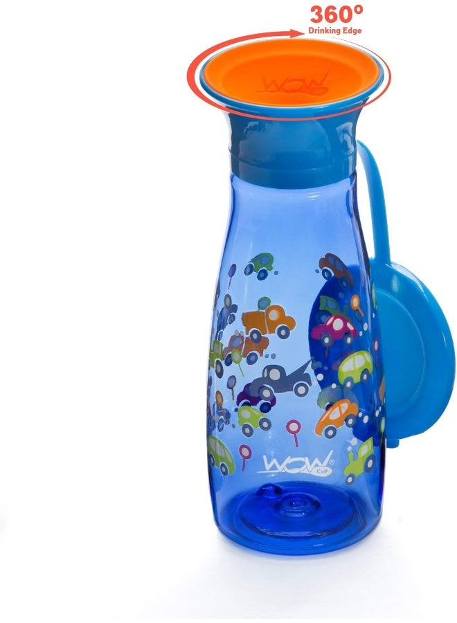 WOW GEAR Wow Cup Mini 360 Sippy Cup, 12 oz, 2 Pack (Blue/Green) - Image 4