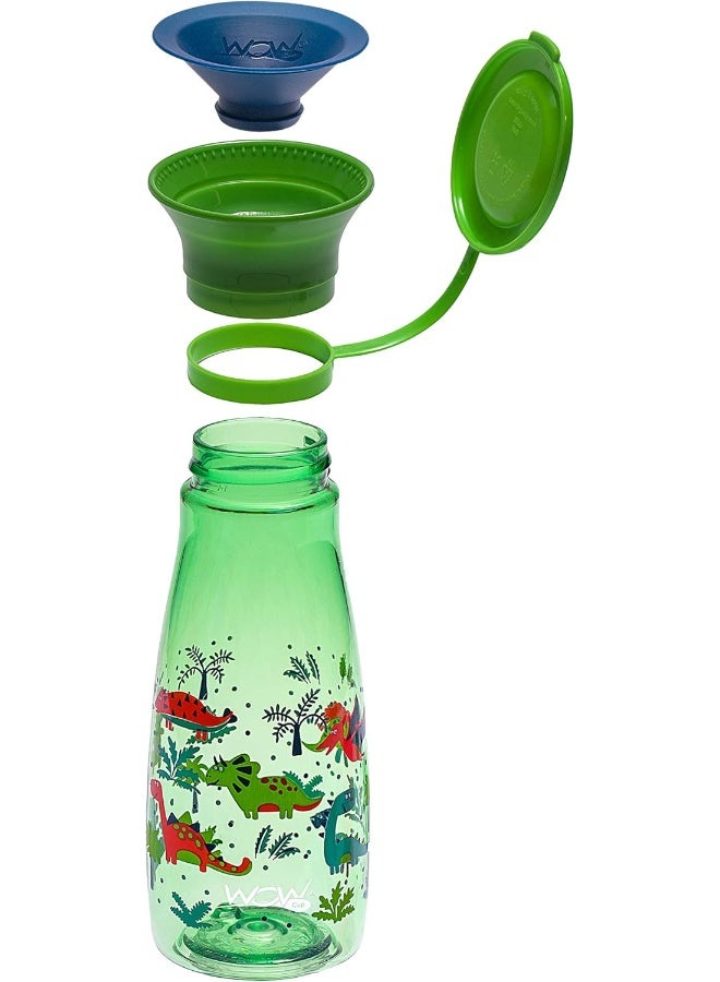 WOW GEAR Wow Cup Mini 360 Sippy Cup, 12 oz, 2 Pack (Blue/Green) - Image 5