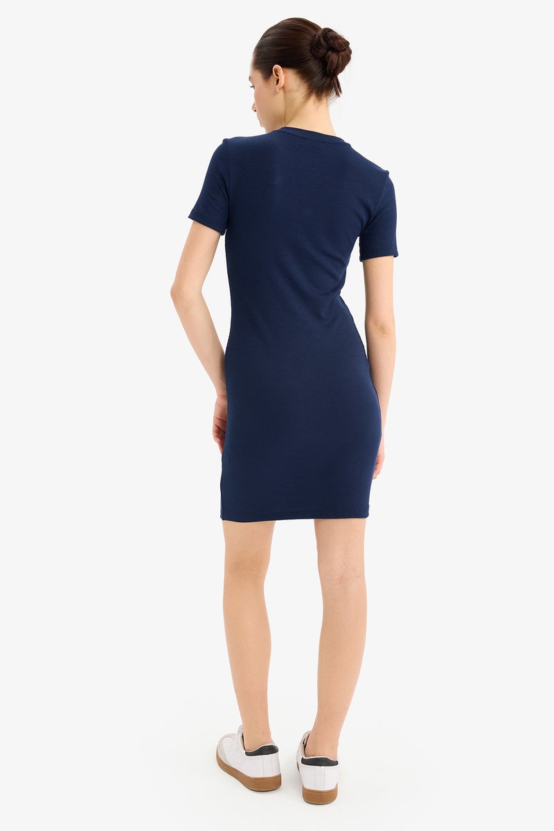 DeFacto Woman Bodycon Crew Neck Camisole Mini Dress  - Image 3