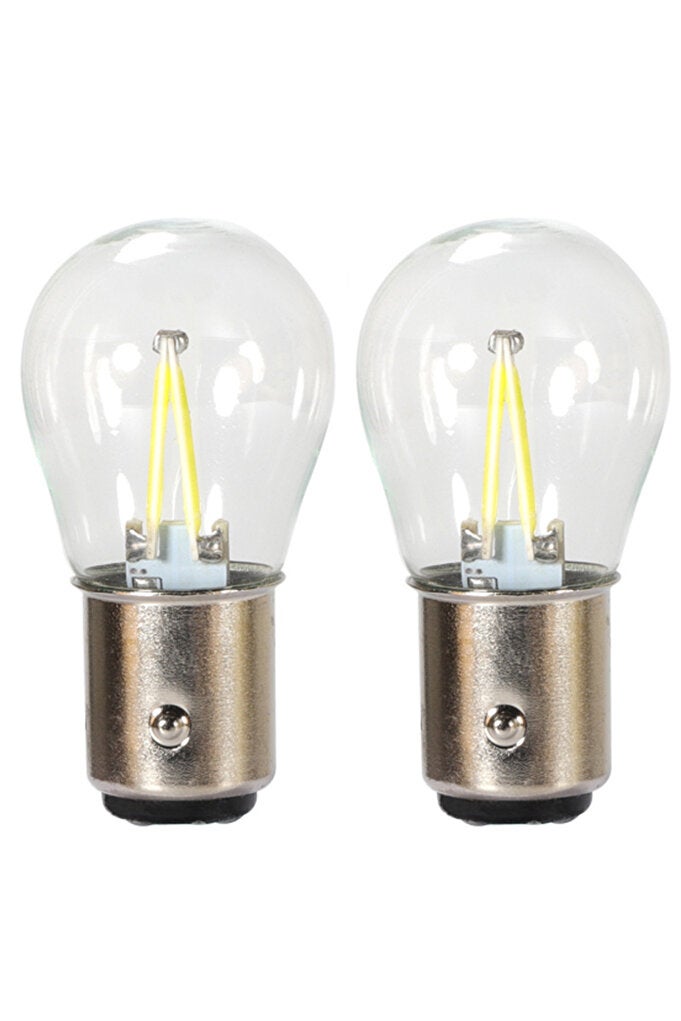 ريحني 6000K 1157 BAY15D أبيض 2X P21W Ba15s 1156 LED 1157 Bay مصباح 15D شريحة خيط لمبة السيارة - Image 1