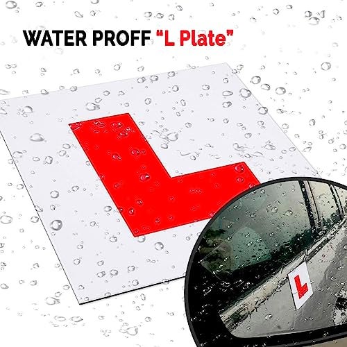 STHIRA® 2pcs Magnetic Learning Sticker for Car 7" Reflective L Board Sticker for Learning Driver for Vehicle Safety Night-Safe Learner Sticker for Car Easy Reusable for Driving Practice & Test - Image 4