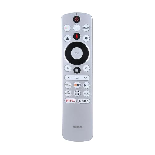marman® Compatible with Haier Tv Remote Control HTR-U33G Model Suitable for OLED QLED Android Smart Google Television with Bluetooth Voice Command and Streaming apps - Image 1