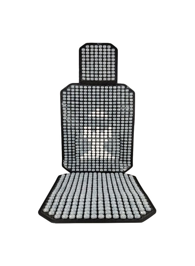 غطاء وسادة مقعد السيارة الخشبي العالمي لتحسين التهوية والراحة والدعم - سهل التركيب، مادة متينة شديدة التحمل، تصميم أنيق وأنيق للسيارات والشاحنات والشاحنات الكبيرة - Image 1