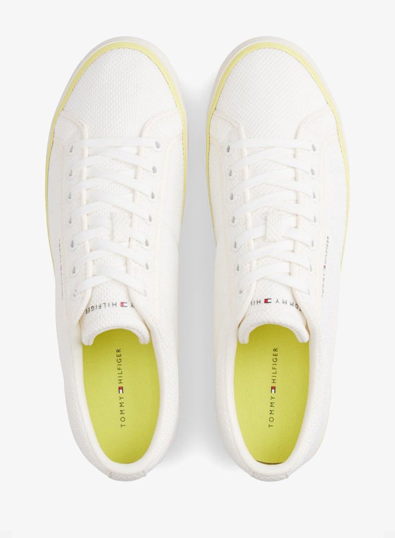 TOMMY HILFIGER Logo Mesh Lace-Up Trainers - Image 5