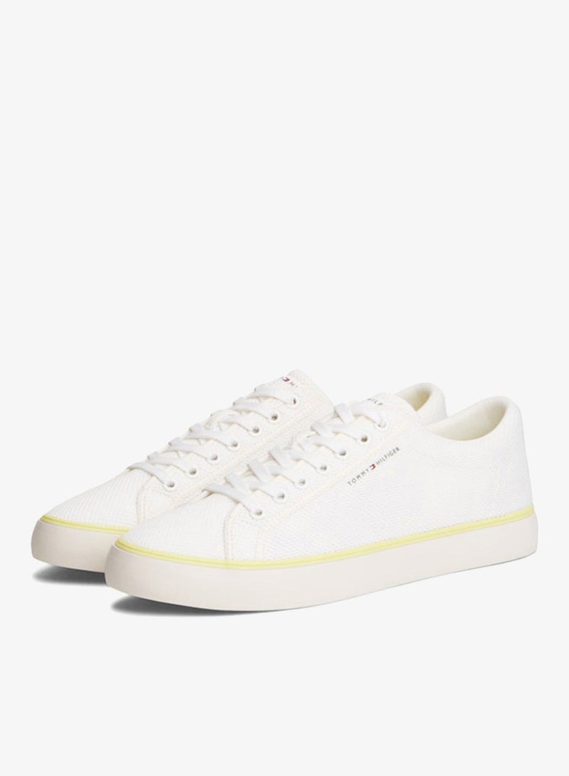 TOMMY HILFIGER Logo Mesh Lace-Up Trainers - Image 4