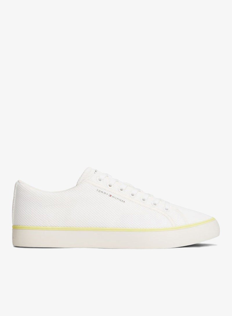 TOMMY HILFIGER Logo Mesh Lace-Up Trainers - Image 1