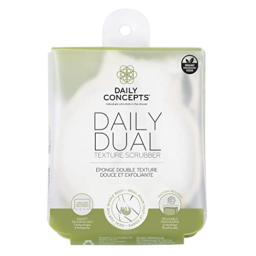 Daily Concepts Daily Dual Texture Scrubber - Daily Concepts - Regular texture where you need more exfoliation and soft texture for the more gentle parts of your body - Image 1