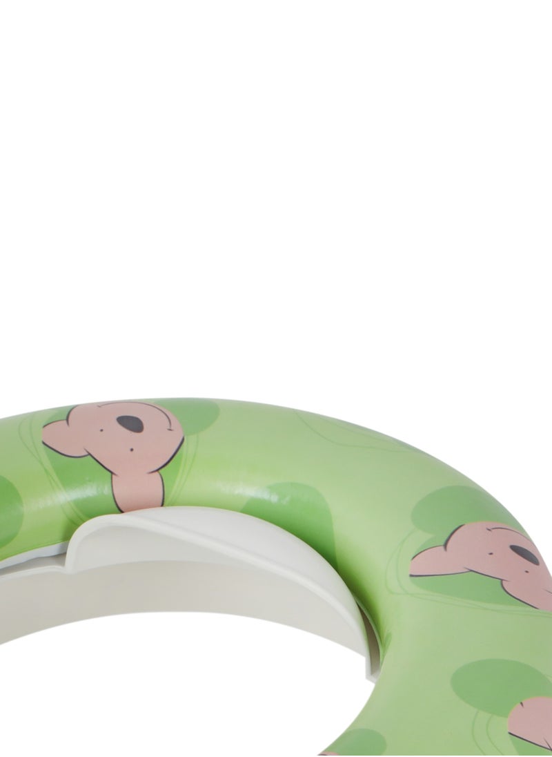 BABY PLUS Potty-Training Seat – Comfortable, Non-Slip Design with Handles, Fun Patterns, Easy-to-Clean for Babies, Toddlers, Boys & Girls, GREEN  - Image 5