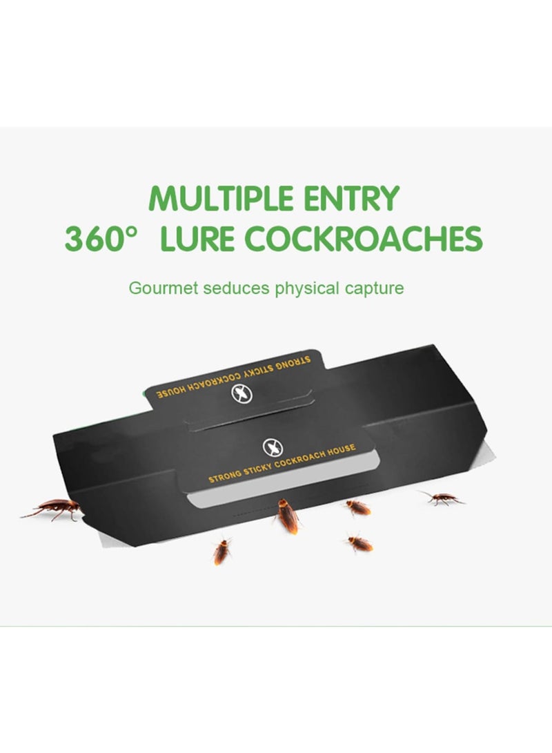 SOLARAE Roach Traps Indoor 10 Pack, Sticky Baited Cockroach Traps, Roach Killer Indoor Infestation, Adhesvie Glue Traps for Roaches, Insects, Home Bug Ant Spider Cricket, Child & Pet Friendly - Image 5