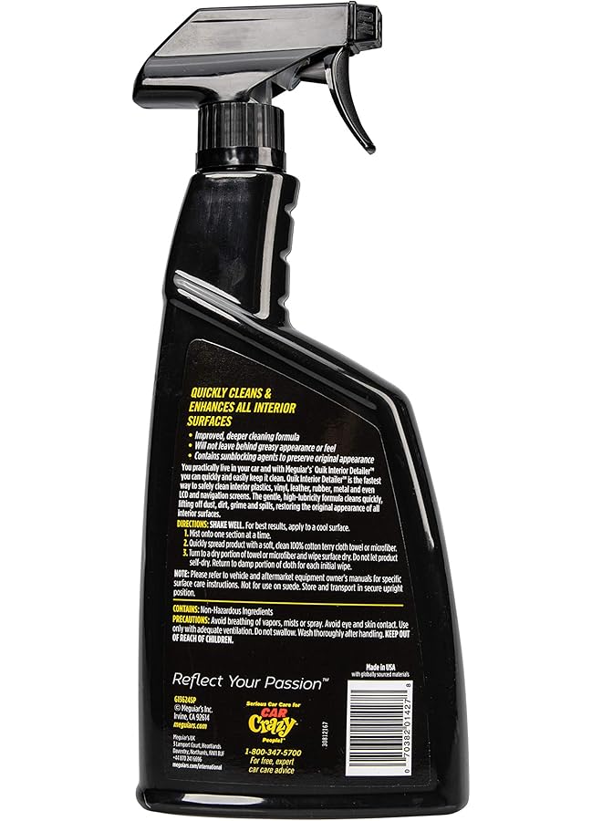 Meguiar's Quik Interior Detailer Cleaner - 24 Oz Spray Bottle - Image 2