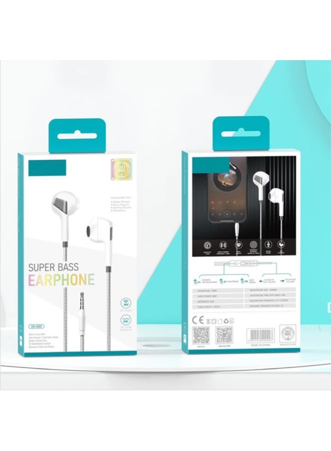 سماعات أذن ستيريو سلكية ثنائية الوضع مع صوت محيطي 360 درجة، وصوت جهير فائق، وتقليل ضوضاء ENC، وميكروفون عالي الجودة، وكابل مضفر متين، وتوافق واسع مع الهواتف المحمولة وأجهزة الألعاب ومشغلات الموسيقى وأجهزة الكمبيوتر. - Image 3