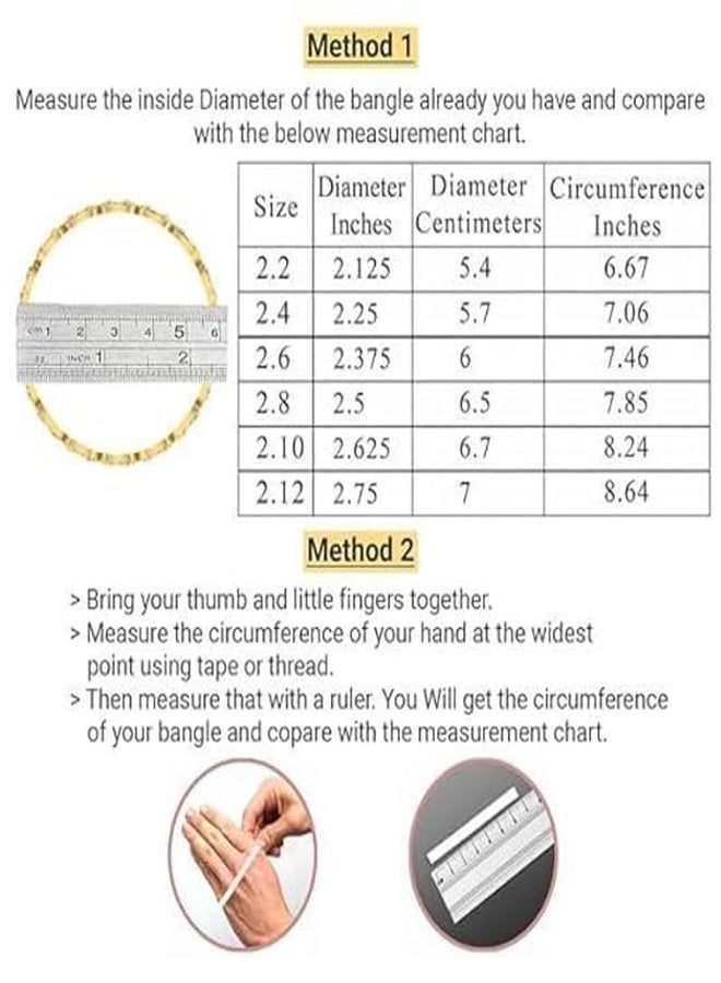Sana Mega Mart Plastic Bangles for Silk Thread Crafts, Size 2/2, 6 Cut, Multicolour, 72 Pieces - Image 4