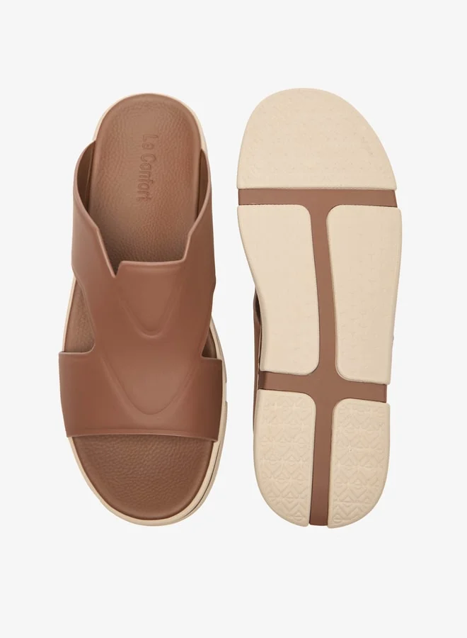 Le Confort Men's Solid Slip-On Sandals