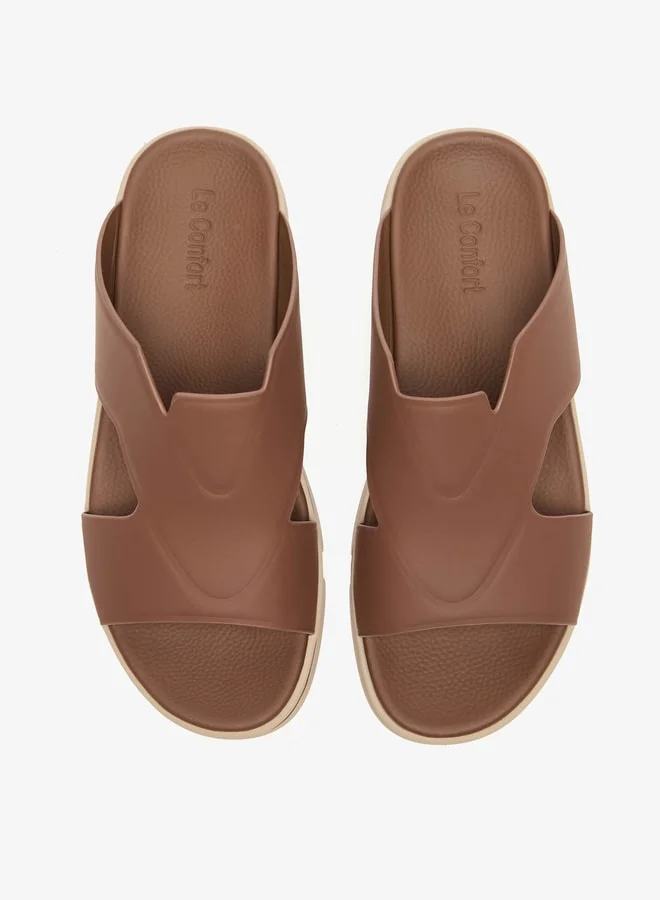 Le Confort Men's Solid Slip-On Sandals