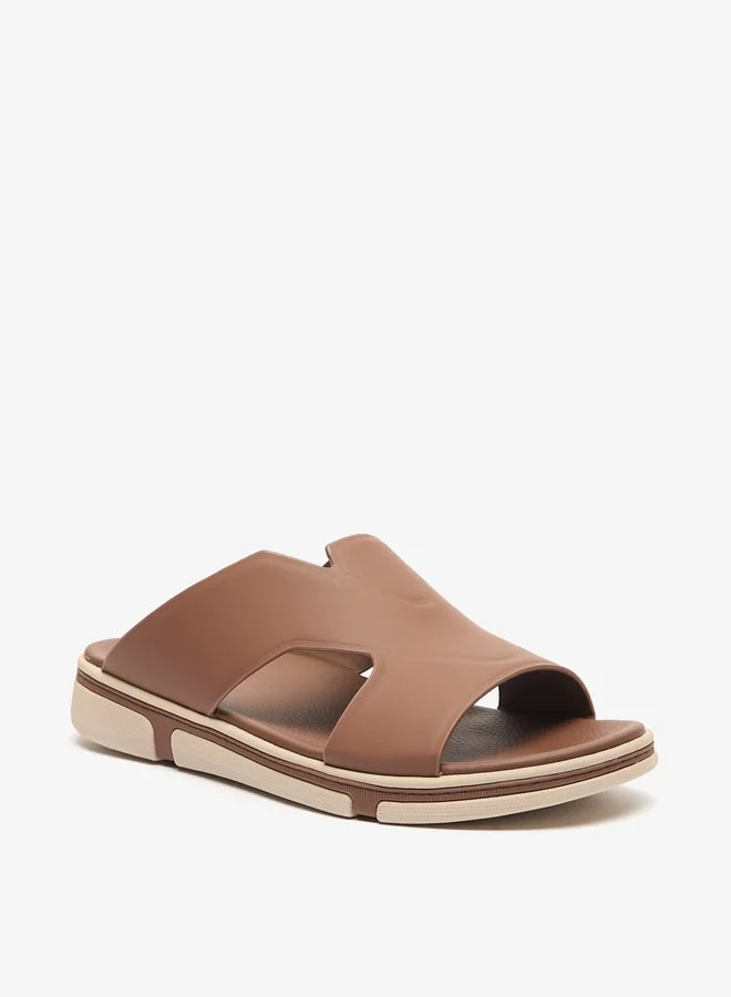 Le Confort Men's Solid Slip-On Sandals