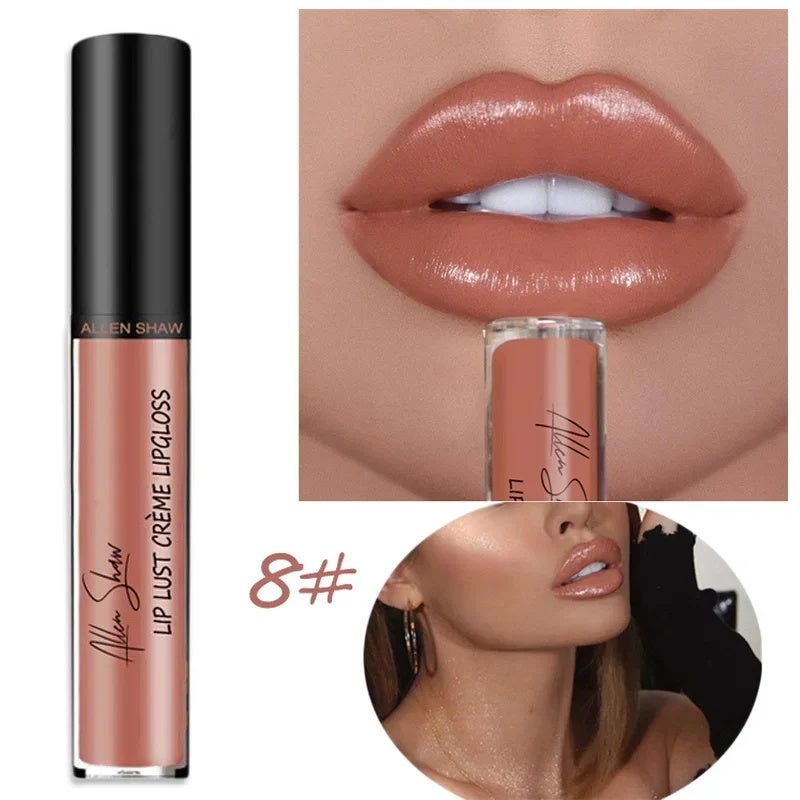 Liquid Lipstick Waterproof Shimmer Lip Gloss Tint Long Lasting Velvet Cream Lips Colors Matte Lipsticks Makeup Sexy 12 Colors - Image 5