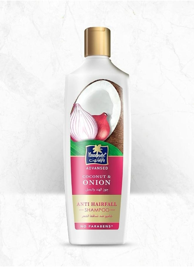 Parachute Anti-Hairfall Shampoo with Onion and Coconut 340 ML  - Image 2