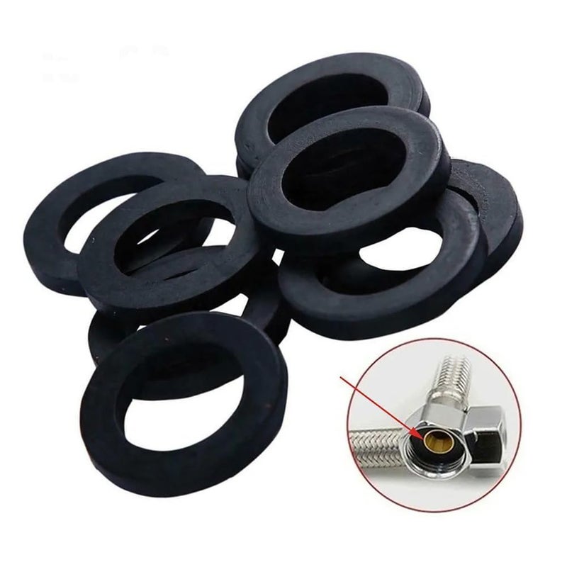 RecDec 100 Pack O-Rings Rubber Washer Seal Gasket 1/2" + 3/4" Camlock Fitting for Faucet Water Pipe Replacement Shower Hose Inlet Outlet Pipe Tap Nut Screw Connector Joints - Image 4