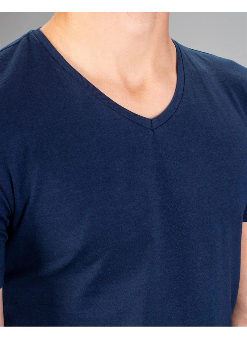 Tudors V-Neck Plain Short Sleeve Men's T-Shirt