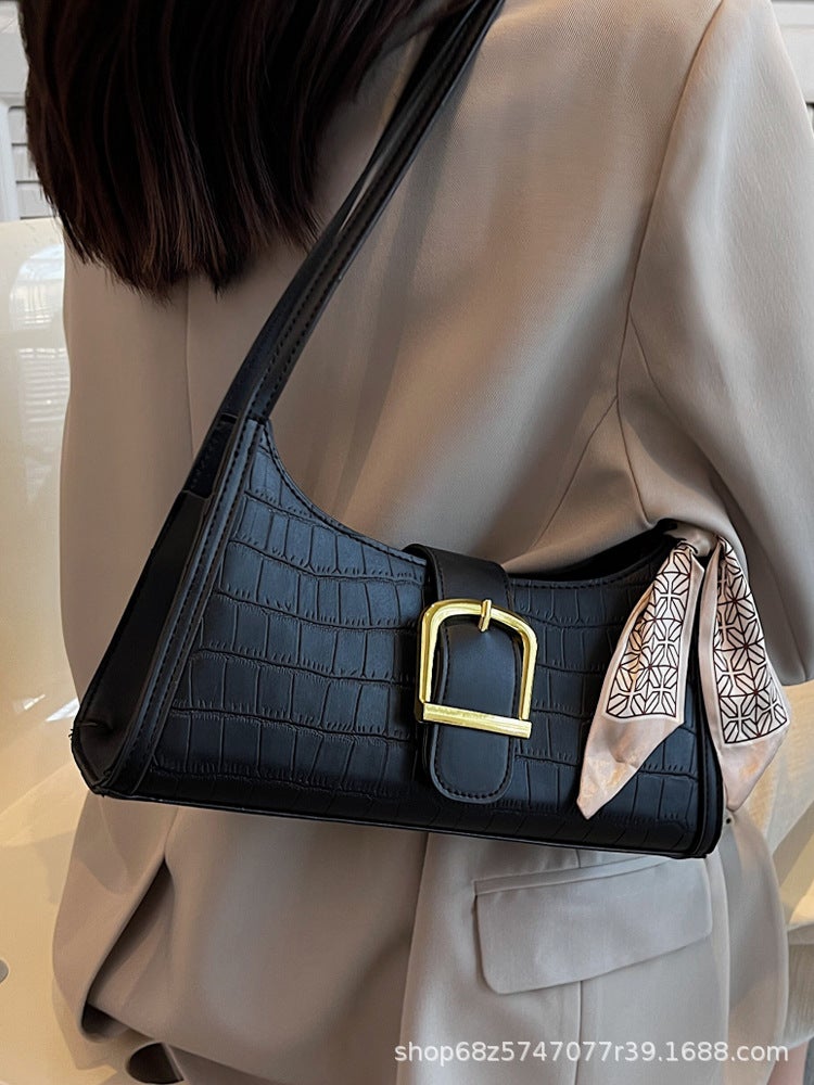 High-End Niche Design Bags For Women Versatile Fashionable Shoulder Underarm Bag Baguette Bag - Image 4