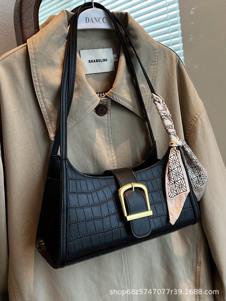 High-End Niche Design Bags For Women Versatile Fashionable Shoulder Underarm Bag Baguette Bag - Image 2