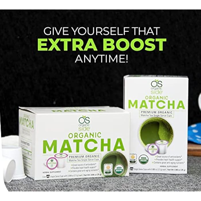 greenside Detox Herbal Tea Single Serve Cups Matcha - Contains Anti-aging nutrients and Antioxidants - Herbal Body Supplements - 10 Cups (3-gram Serving/cup) - Image 4