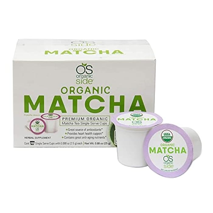 greenside Detox Herbal Tea Single Serve Cups Matcha - Contains Anti-aging nutrients and Antioxidants - Herbal Body Supplements - 10 Cups (3-gram Serving/cup) - Image 1