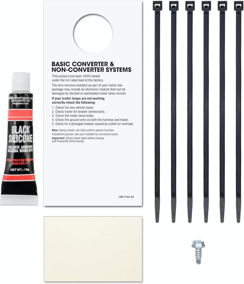 Curt كورت 56046 مجموعة أسلاك مقطورة مخصصة 4 دبابيس لجانب السيارة لسيارة شيفروليه إمبالا - Image 5