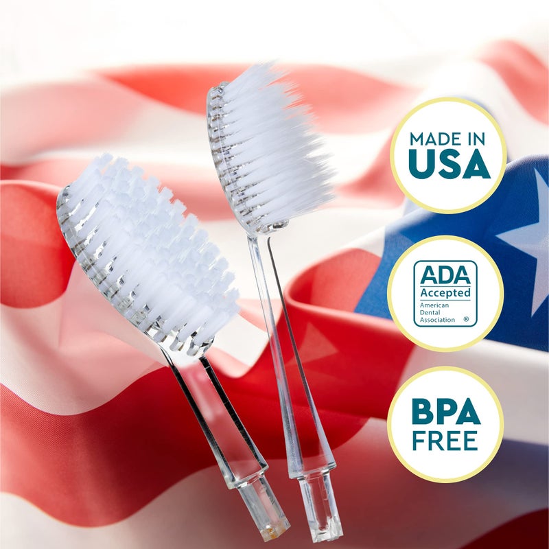 RADIUS Toothbrush Replacement Brush Heads 2-Count Improve Gum Health & Reduce Gum Issues - Super Soft - Pack of 6 - Image 2