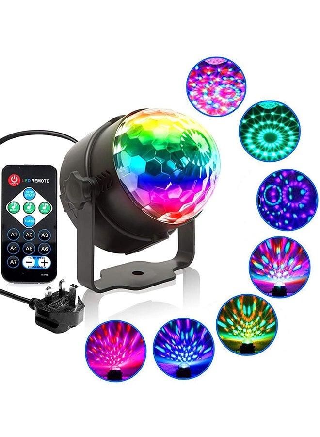 JCB CHIC أضواء الحفلات المنشطة بالصوت مع إضاءة دي جي بجهاز تحكم عن بعد، مصباح كرة ديسكو RBG، مصباح ستروب 7 أوضاع إضاءة مسرح بار لحفلات الرقص في المنزل في بار كاريوكي في حفلات الزفاف في عيد الميلاد في نادي عرض الزفاف - Image 1