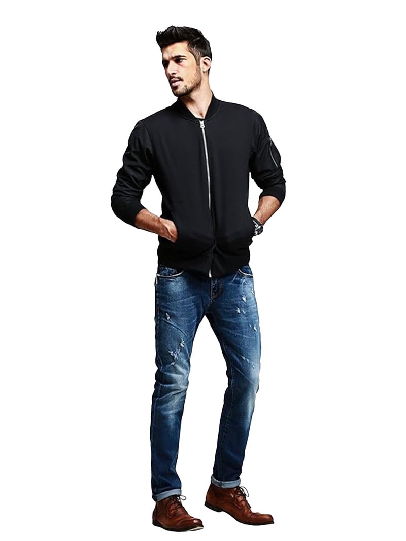 fanideaz Mens cotton jacket for man stylish jackets for men riding jacket bike rider rain jacket jerkin over coat long jacket_6B_M_RoyalBlack - Image 3